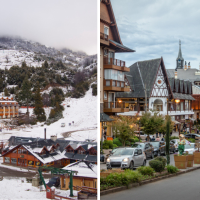 Bariloche (ARG) e Gramado (BR)
(Crédito: iStock)