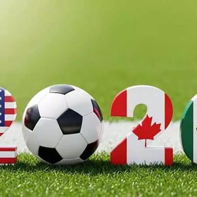 Letreiro com as bandeiras dos países-sede
Divulgação