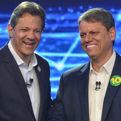 Fernando Haddad e Tarcísio de Freitas disputam o governo de São Paulo.
Crédito: Renato Pizzutto/Band