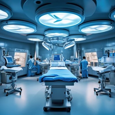 Interior view of operating room Generative AI (Crédito: Magnific)