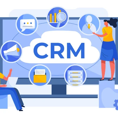 Imagem ilustrativa sobre os diferentes tipos de CRM: Operacional, Analítico e Colaborativo, destacando sua importância na gestão de relacionamento com clientes.